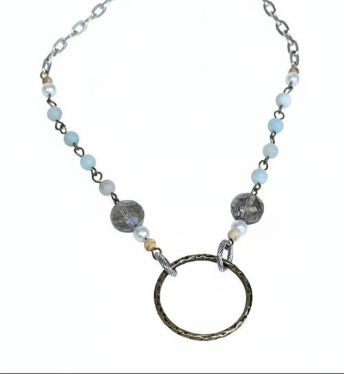 Circle Center Bead Necklace