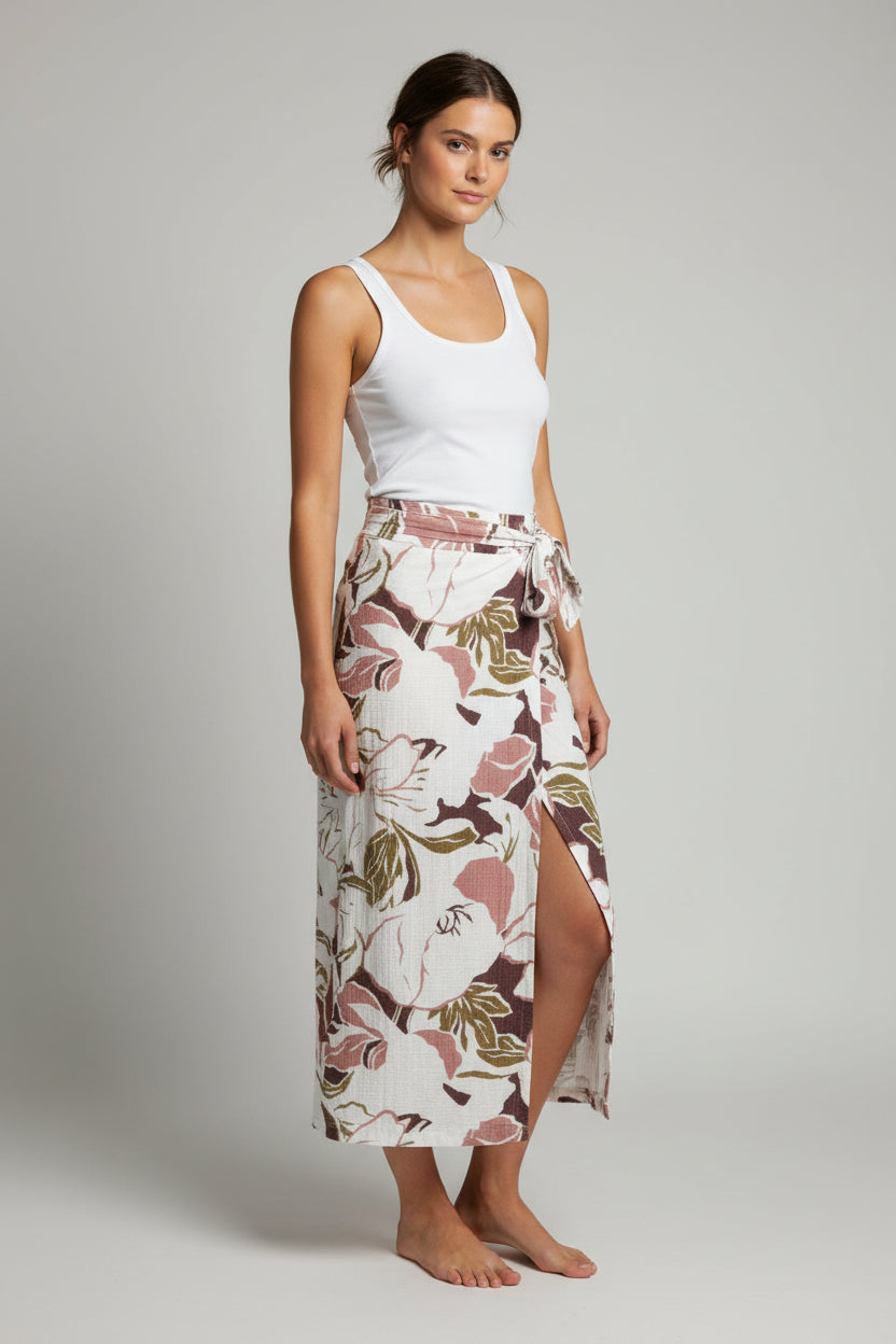 Faux Sarong Skirt-Summer Romance
