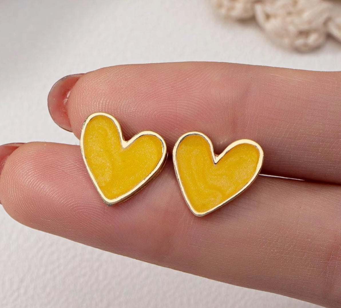 Heart Stud Earrings