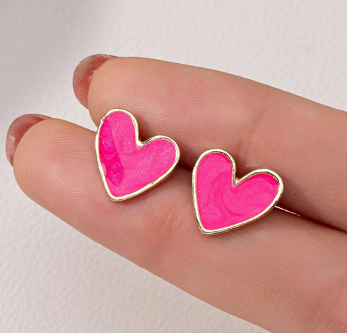 Heart Stud Earrings