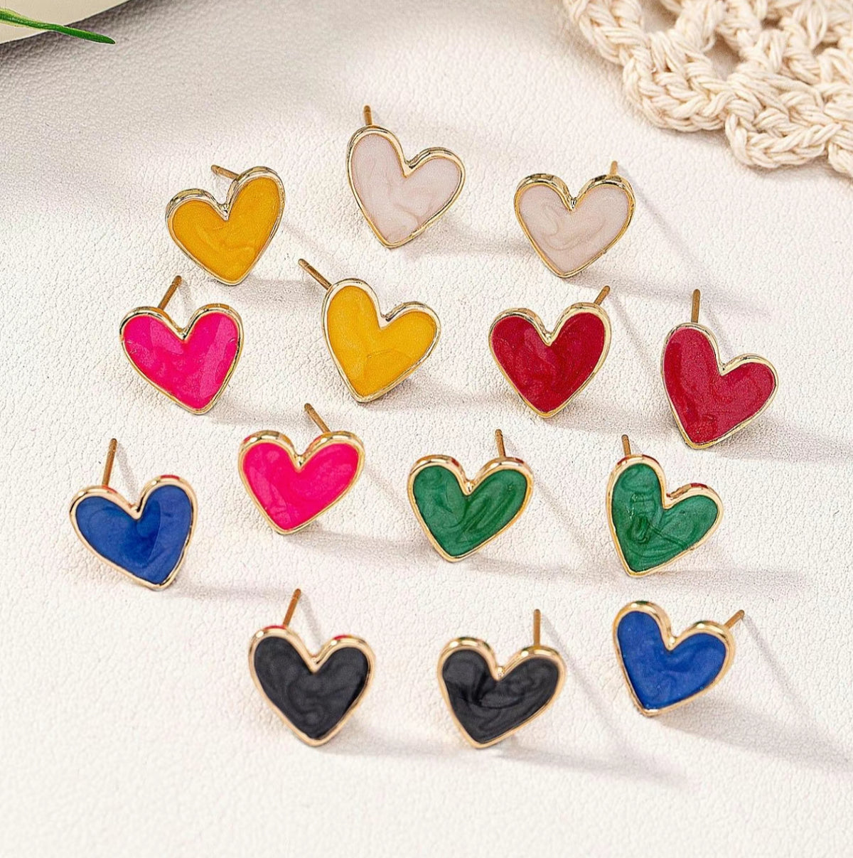 Heart Stud Earrings