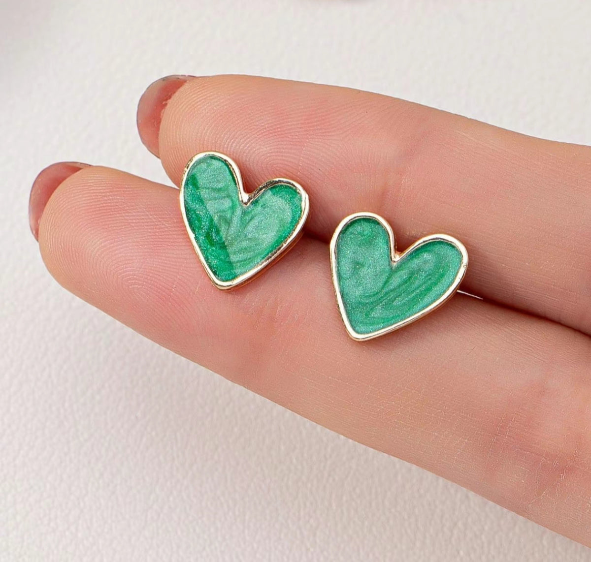 Heart Stud Earrings