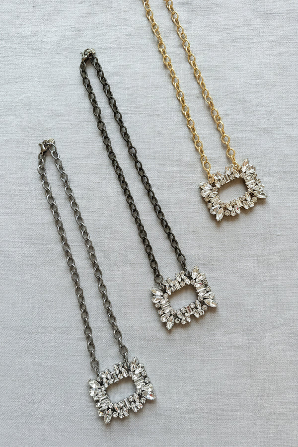 Chain W/Bling Rectangle