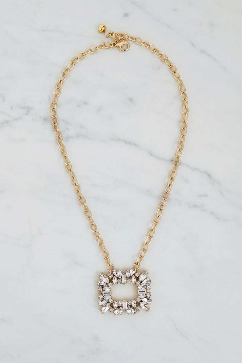 Chain W/Bling Rectangle