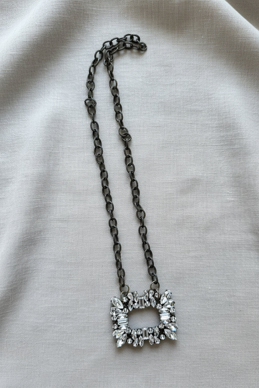 Chain W/Bling Rectangle