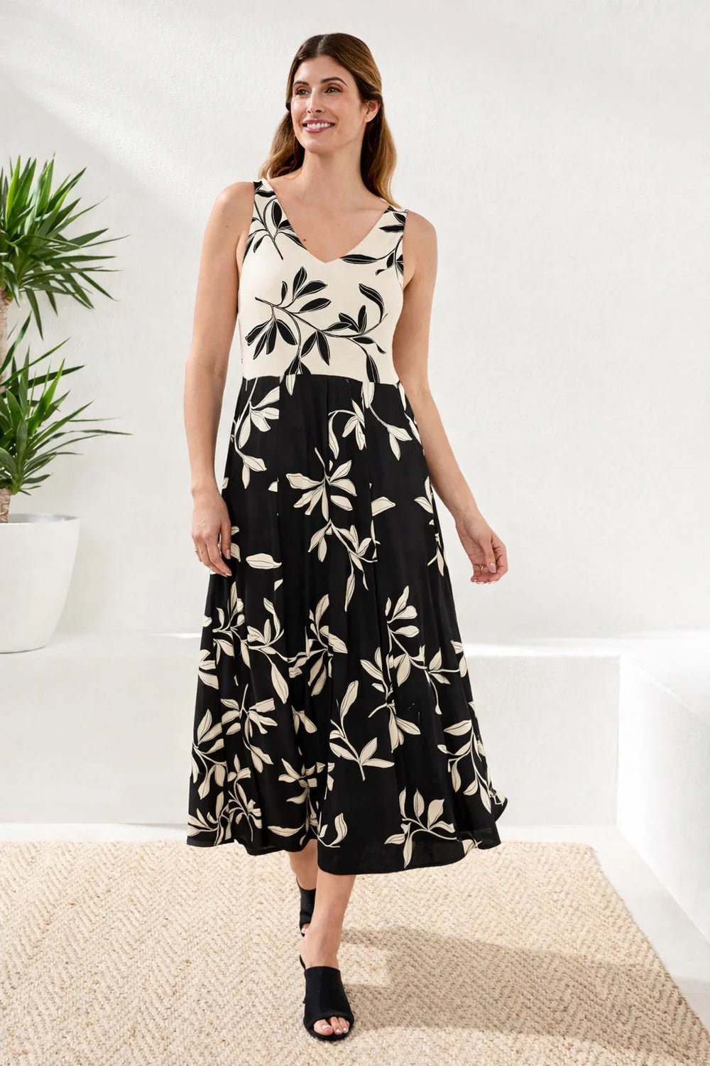 Tribal Sleeveless Combo Dress