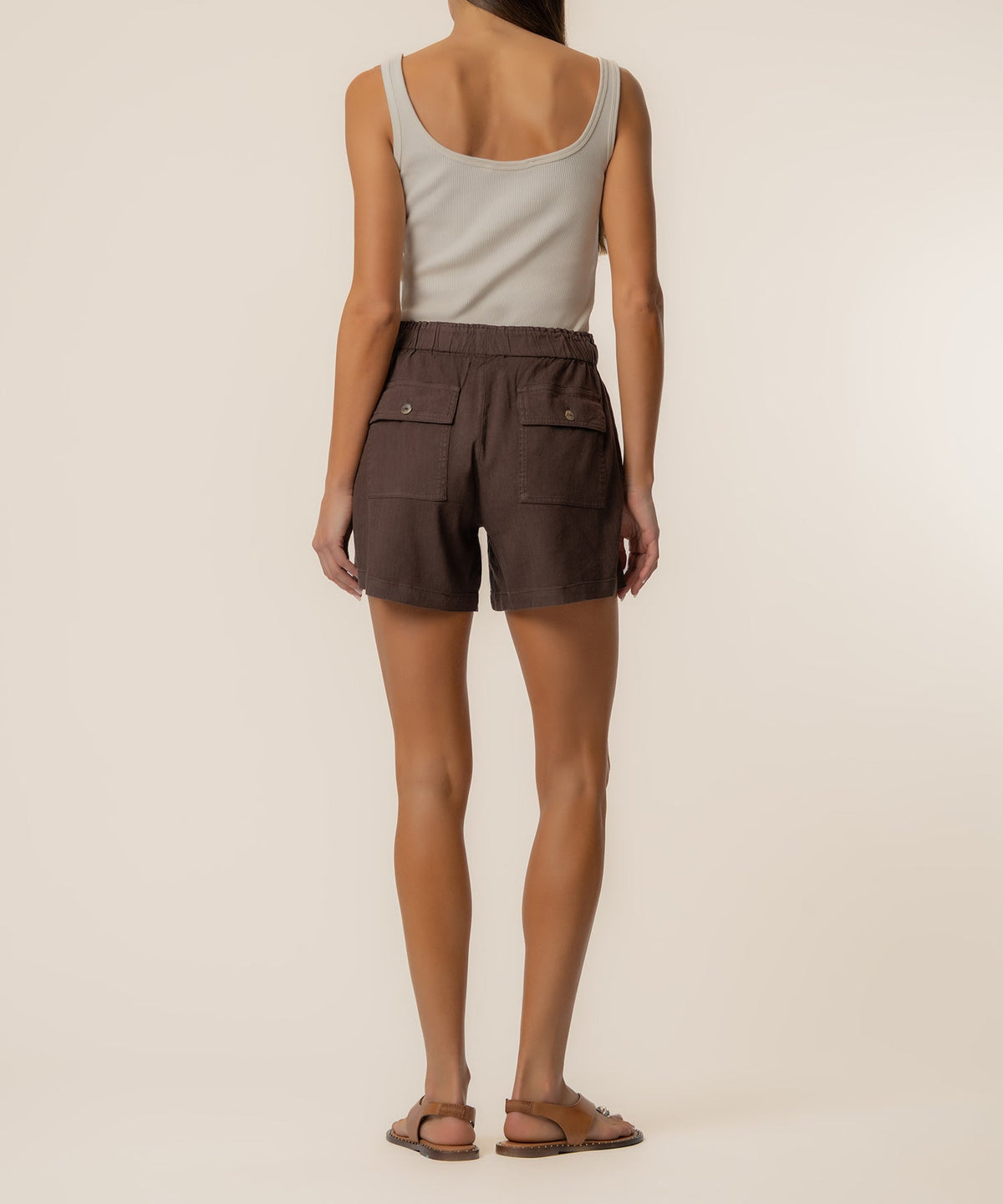 Kut Katana Drawstring Short-Chocolate