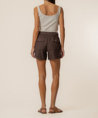 Kut Katana Drawstring Short-Chocolate