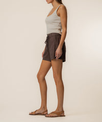 Kut Katana Drawstring Short-Chocolate