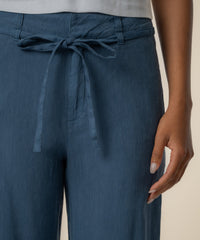 Kut Meg Linen Wide Leg Pant -Blue