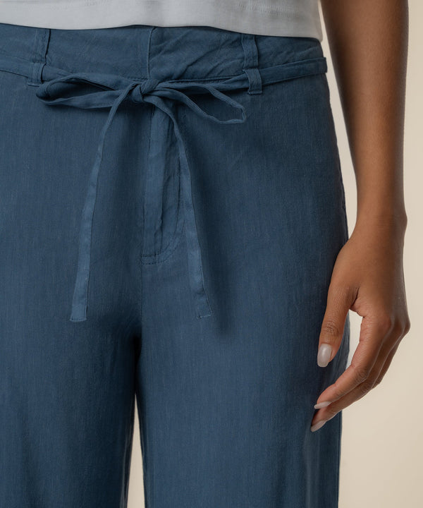 Kut Meg Linen Wide Leg Pant -Blue