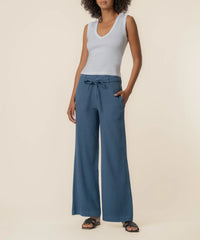 Kut Meg Linen Wide Leg Pant -Blue