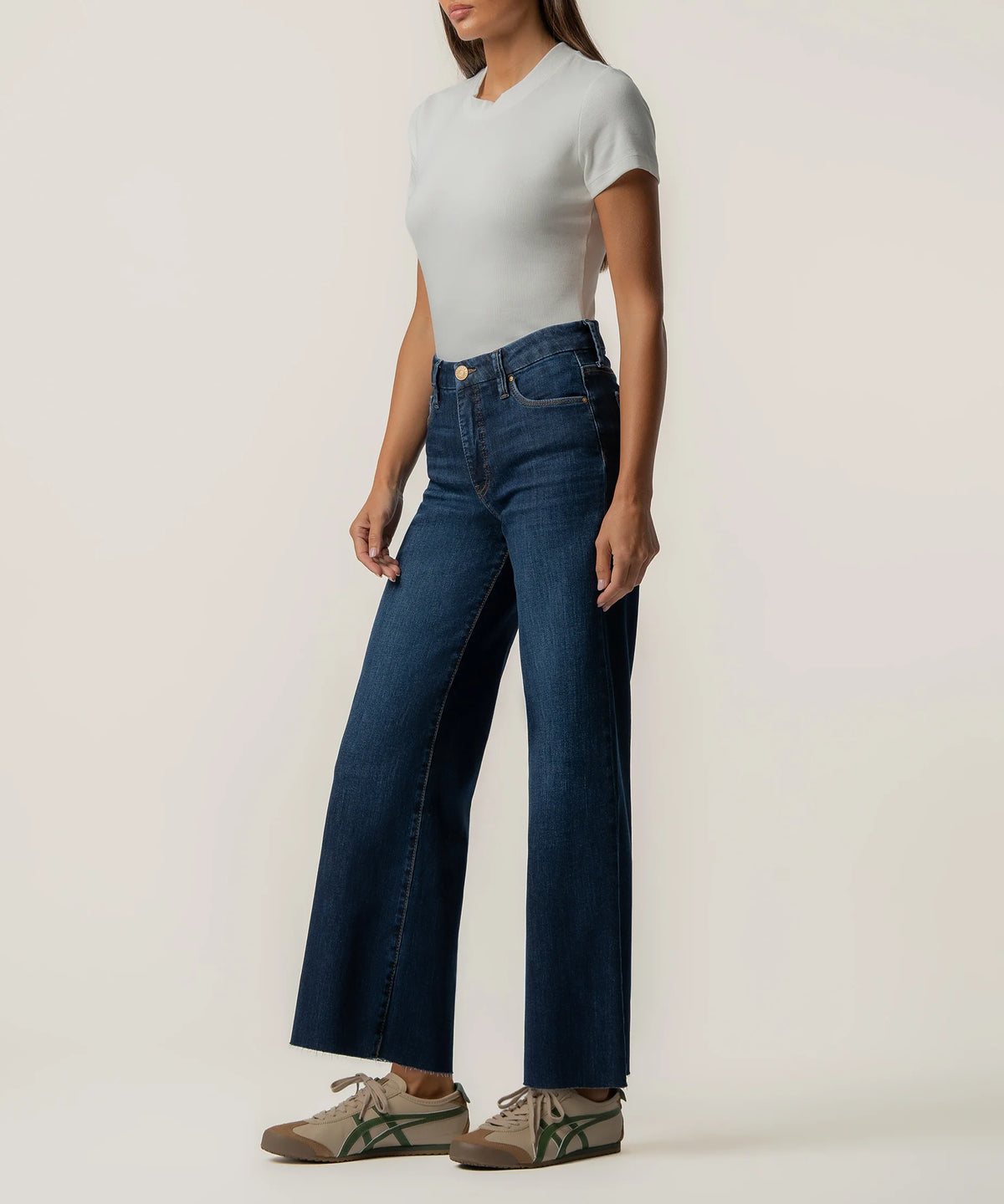 Kut Meg Wide Leg Jean w/Cut Hem