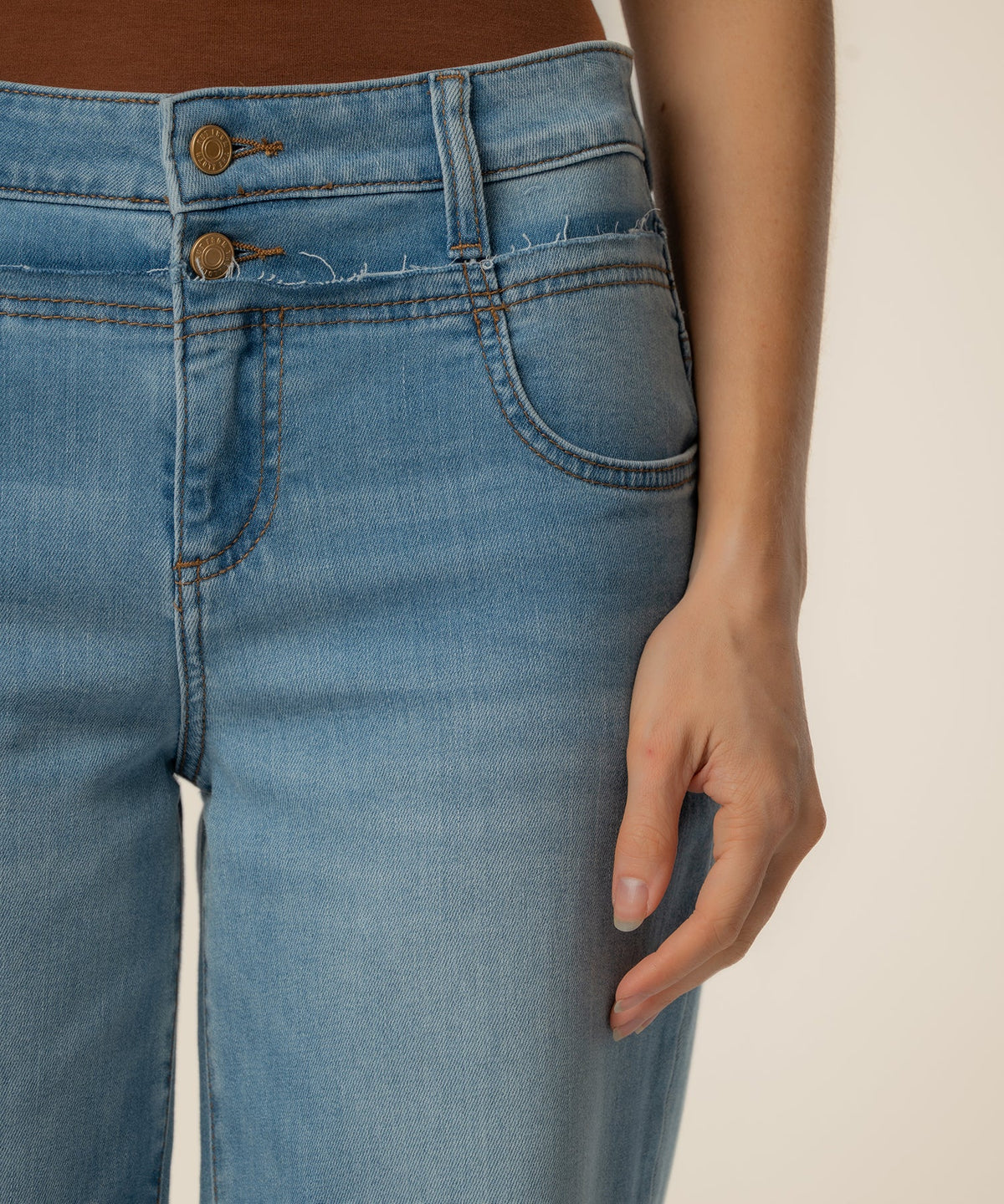 Kut Charlotte High Rise Double Waistband Jean