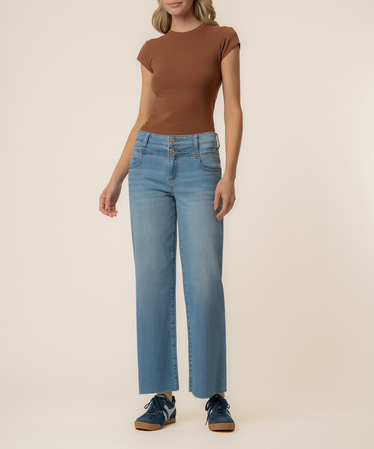 Kut Charlotte High Rise Double Waistband Jean