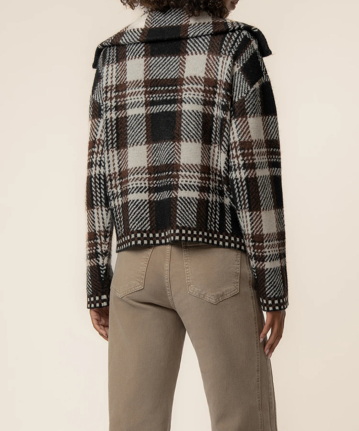 Kut Rue Zip Up Sweater Knit Jacket