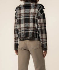 Kut Rue Zip Up Sweater Knit Jacket