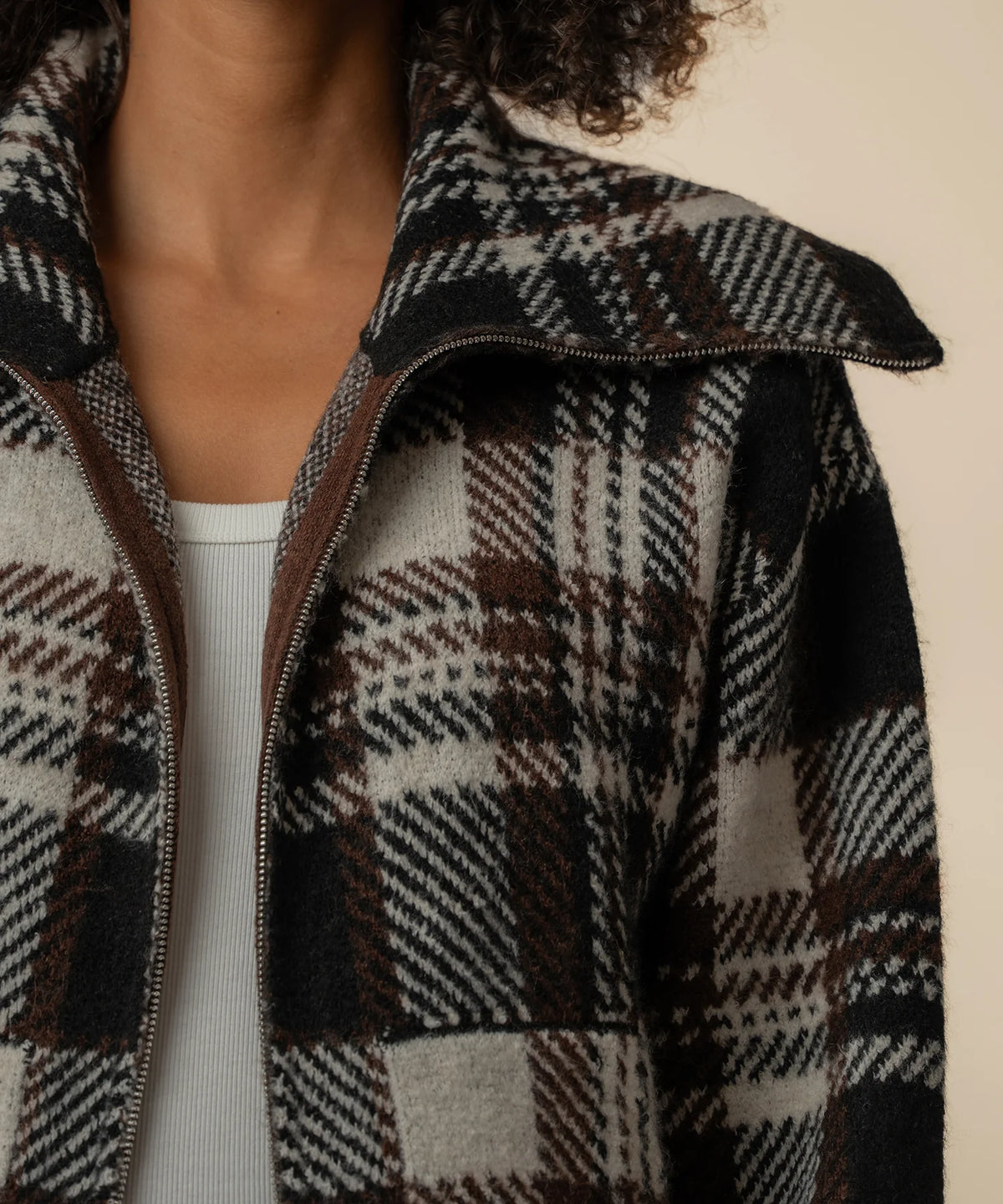 Kut Rue Zip Up Sweater Knit Jacket