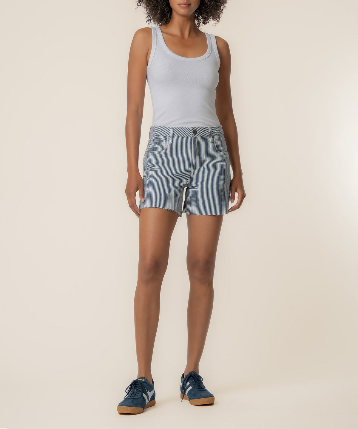 Kut Jane Railroad Stripe Short