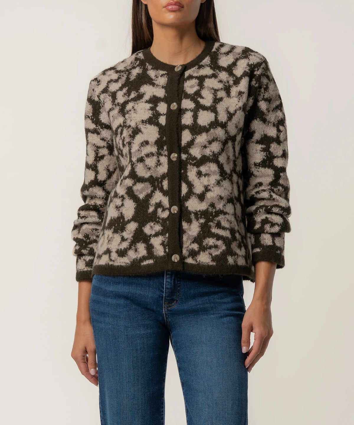 Kut Sadie Animal Print Cardigan