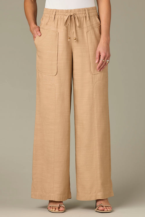 31/26" SKYRISE WIDE LEG W/ V-YOKE, SIDE SLITS & SELF TIE