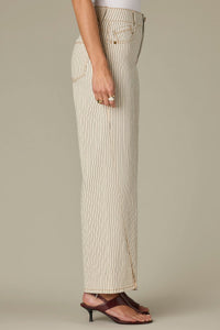 Striped Wide Leg Jeans