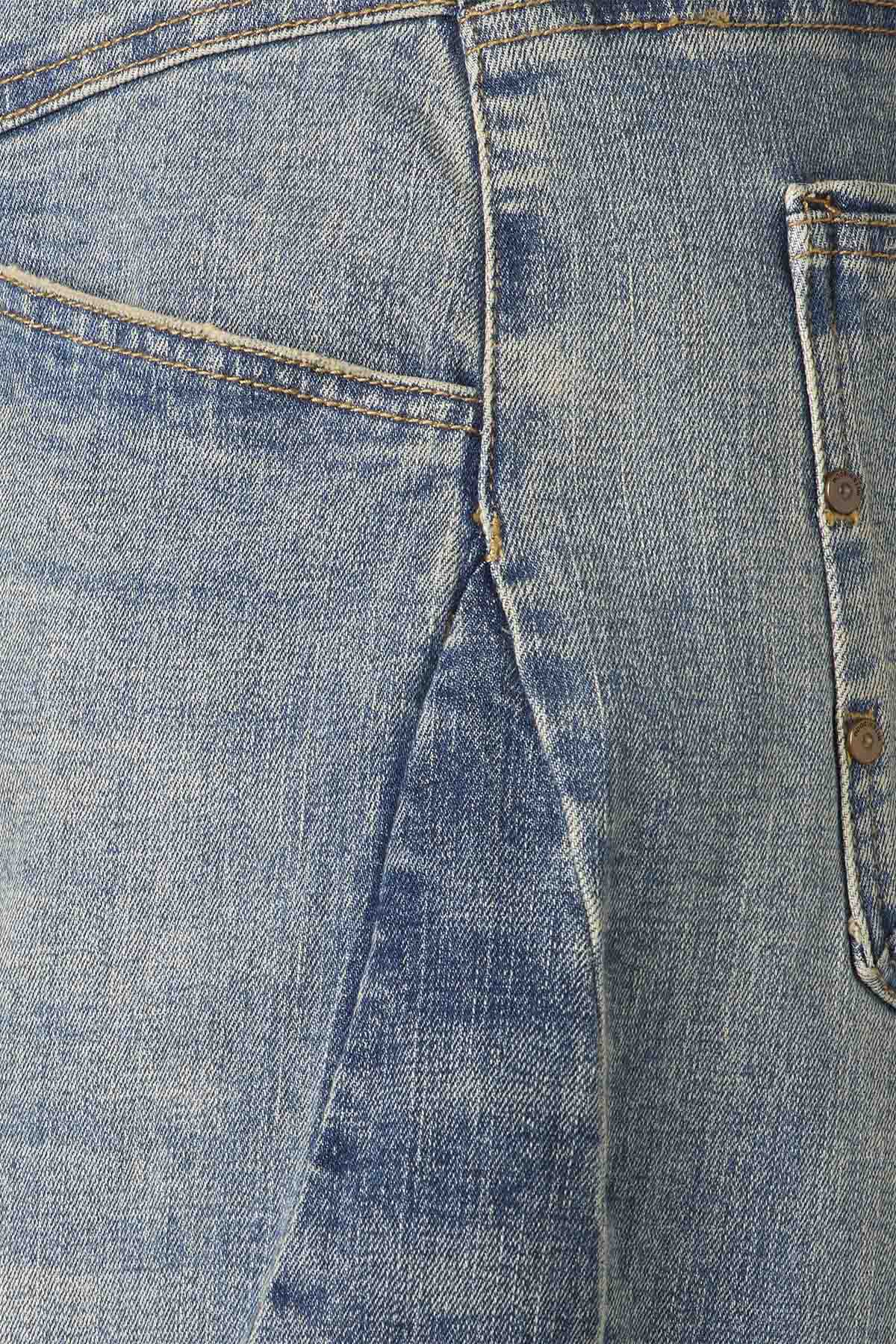Side Panel Barrel Leg Jeans