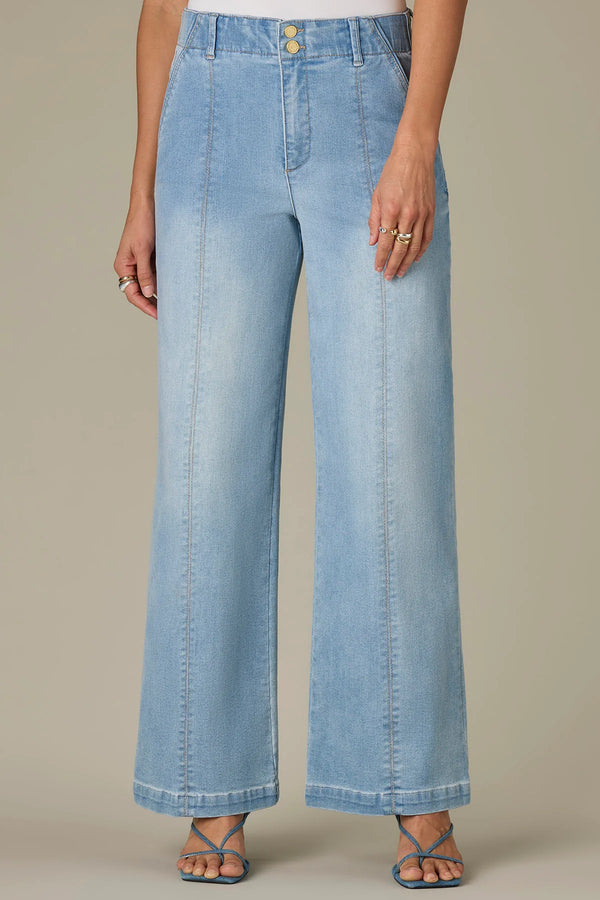 Emma Wide Leg Jeans w/Front Seams
