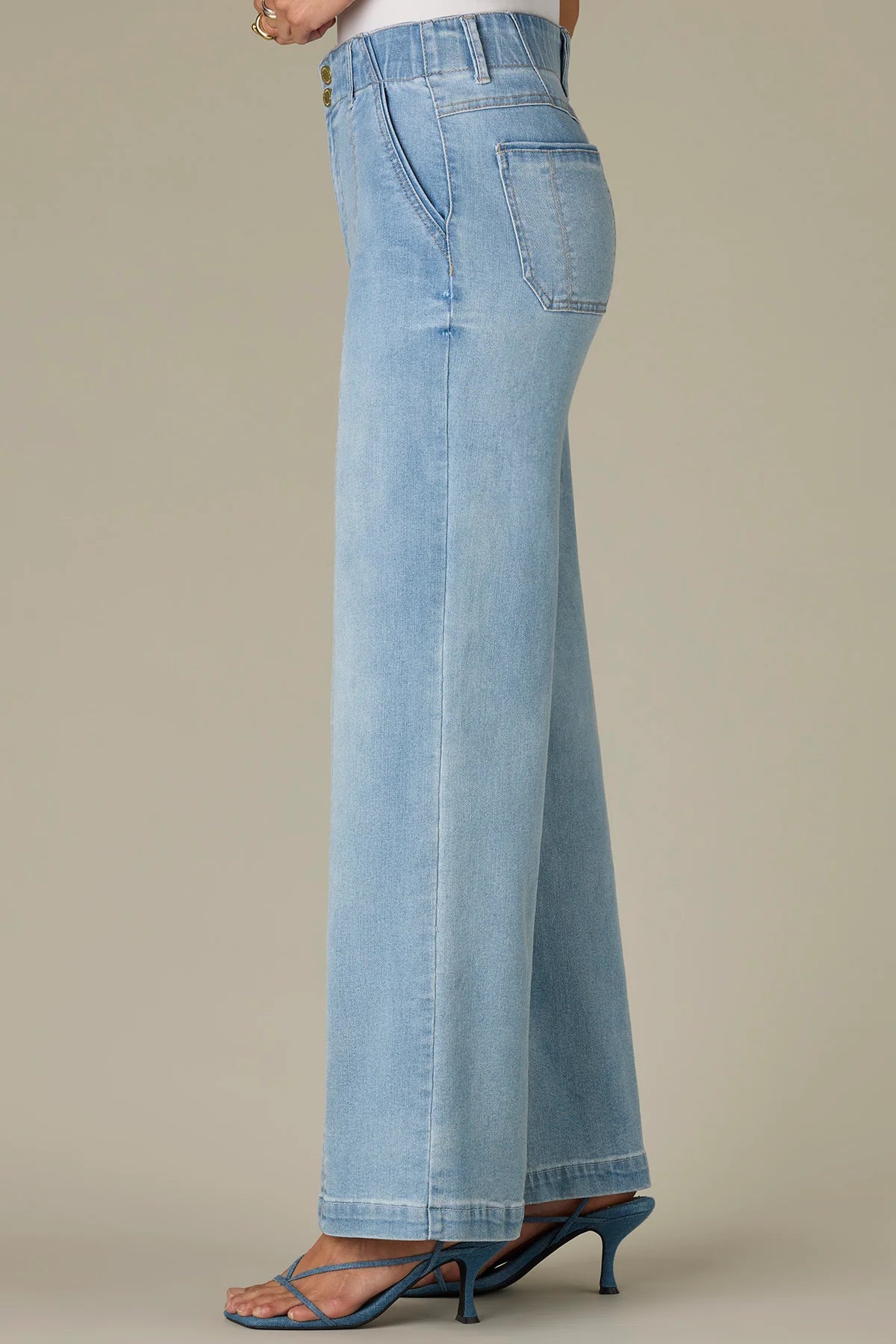 Emma Wide Leg Jeans w/Front Seams