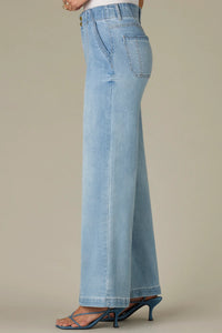 Emma Wide Leg Jeans w/Front Seams