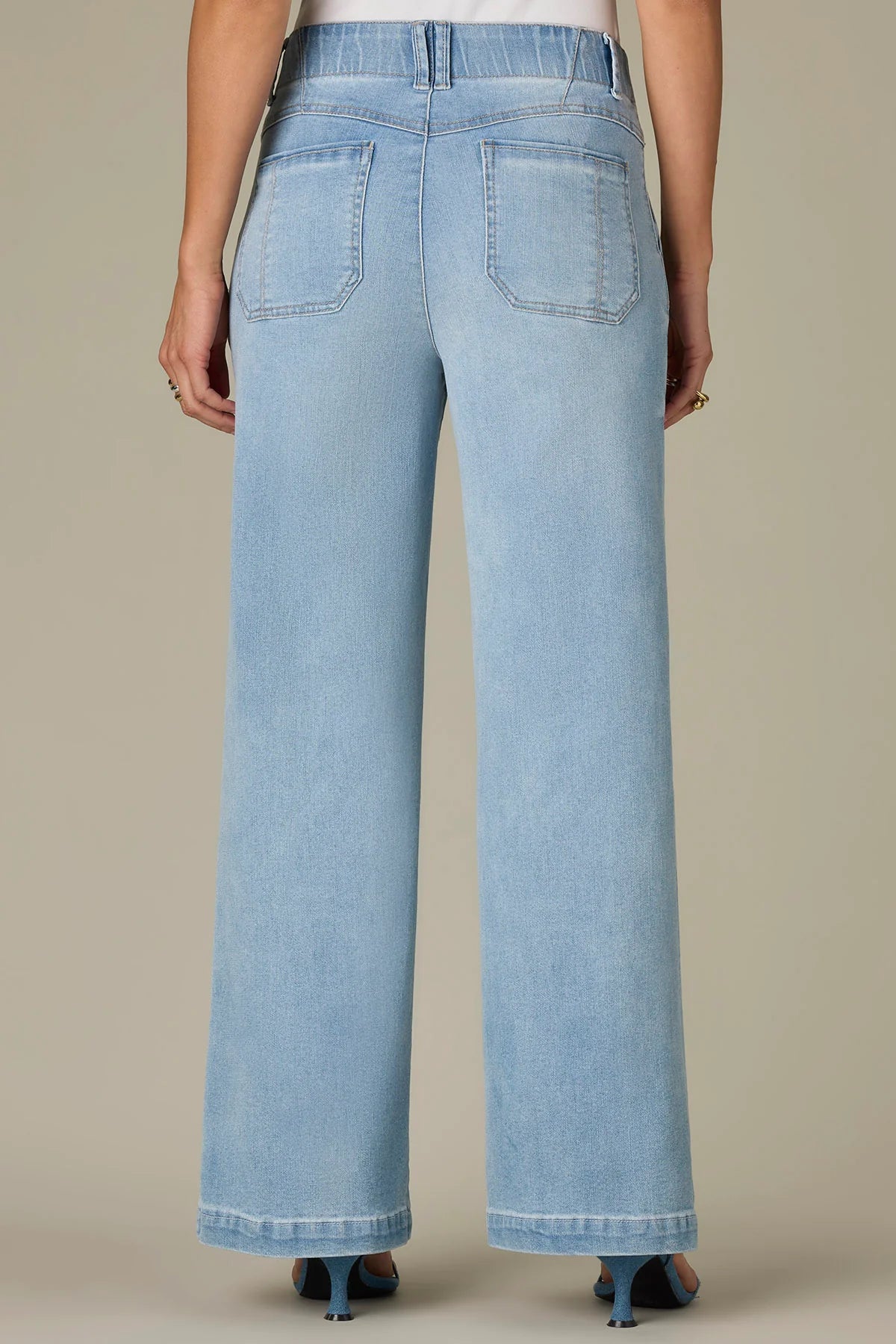 Emma Wide Leg Jeans w/Front Seams