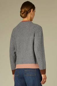 Double Color Block Ribbed Sweater
