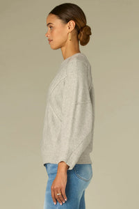 Dolman Grid Stitch Sweater
