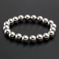 Silver Waterproof Beaded Bracelet