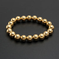 Gold Waterproof Beaded Bracelet