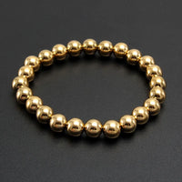 Gold Waterproof Beaded Bracelet