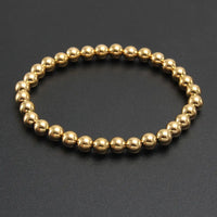 Gold Waterproof Beaded Bracelet