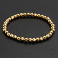 Gold Waterproof Beaded Bracelet