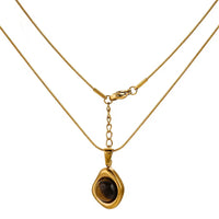 Geo Natural Stone Pendant Necklace