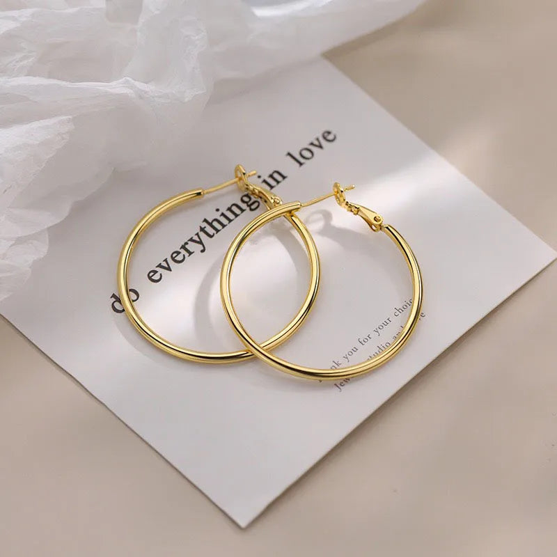 Thin Hoop Earrings