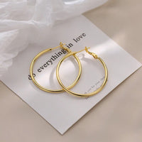 Thin Hoop Earrings