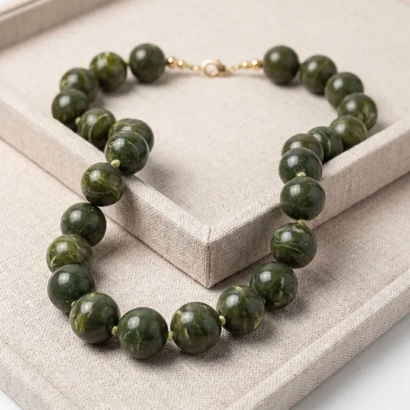 Chunky Round Beaded Necklace