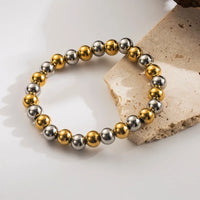 Mix Metals Waterproof Beaded Bracelet