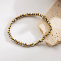 Mix Metals Waterproof Beaded Bracelet