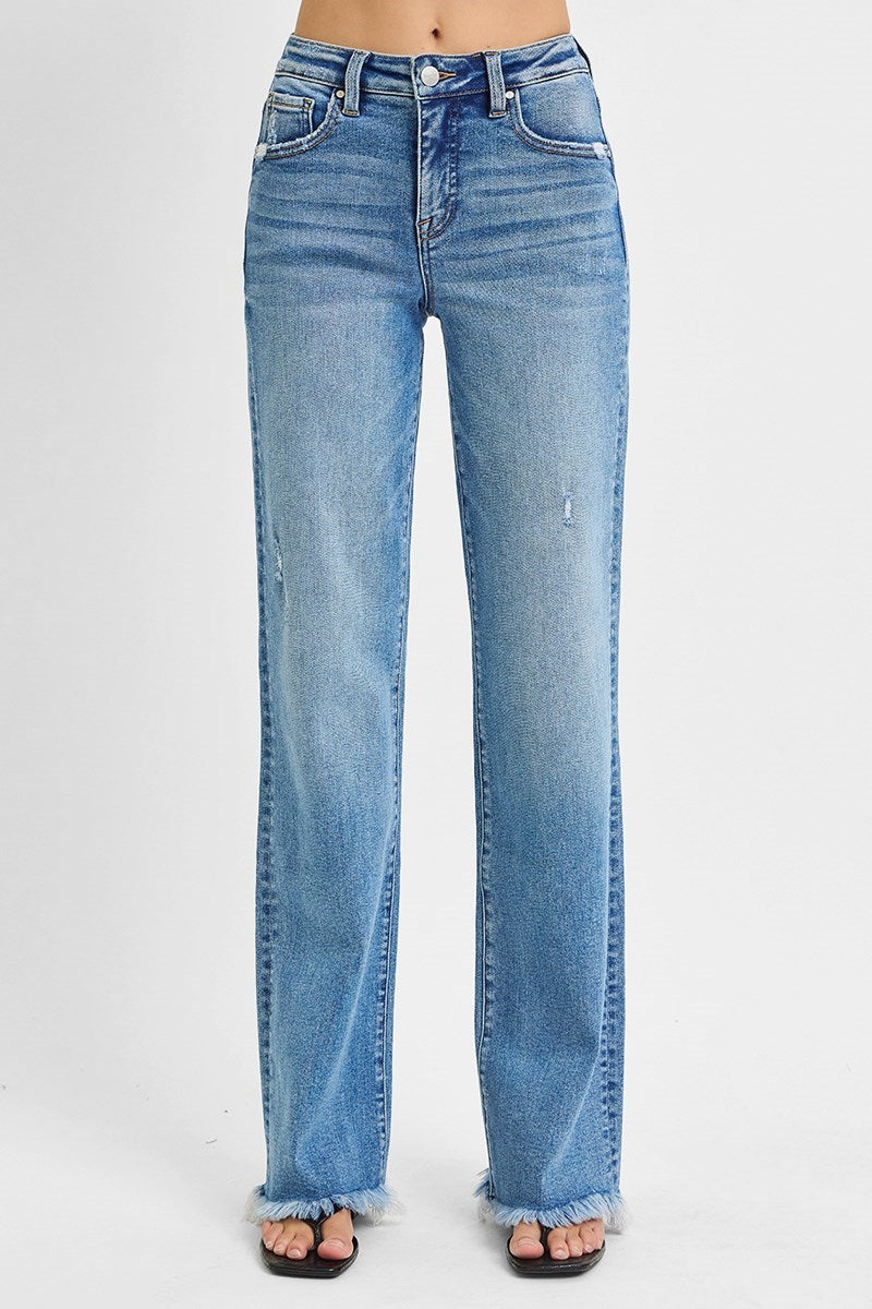 Tummy Control Straight Jeans