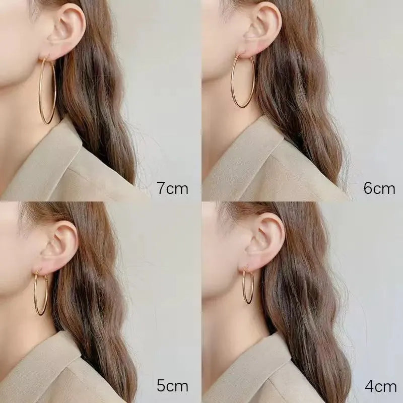Thin Hoop Earrings