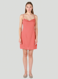 Dex Strappy Mini Dress-Coral