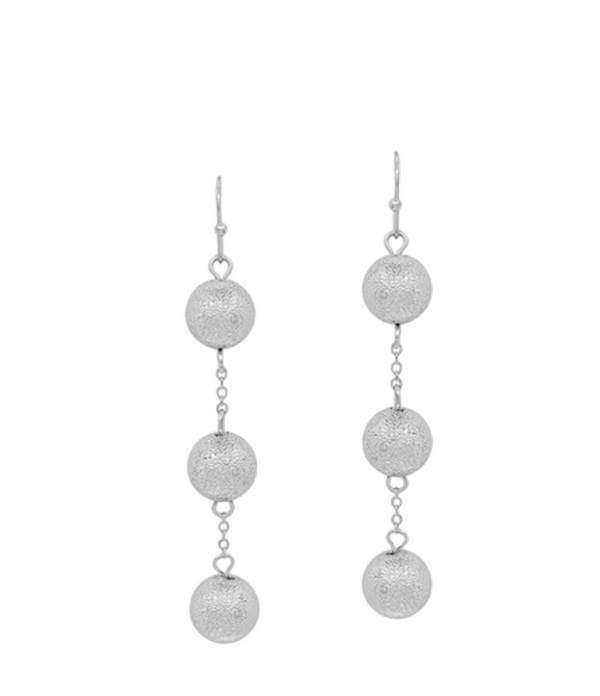 WH 3 Bead Drop Earring