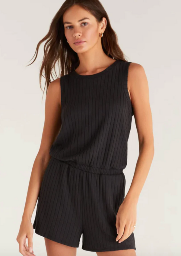 Zsup Kai Rib Romper-Blk