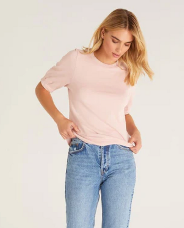 Zsup Gigi Terry Sweatshirt Tee-Blush